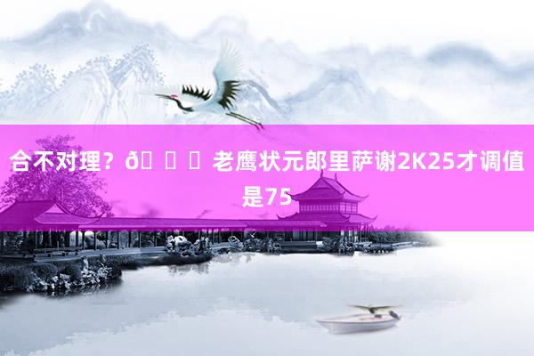 合不对理？👀老鹰状元郎里萨谢2K25才调值是75